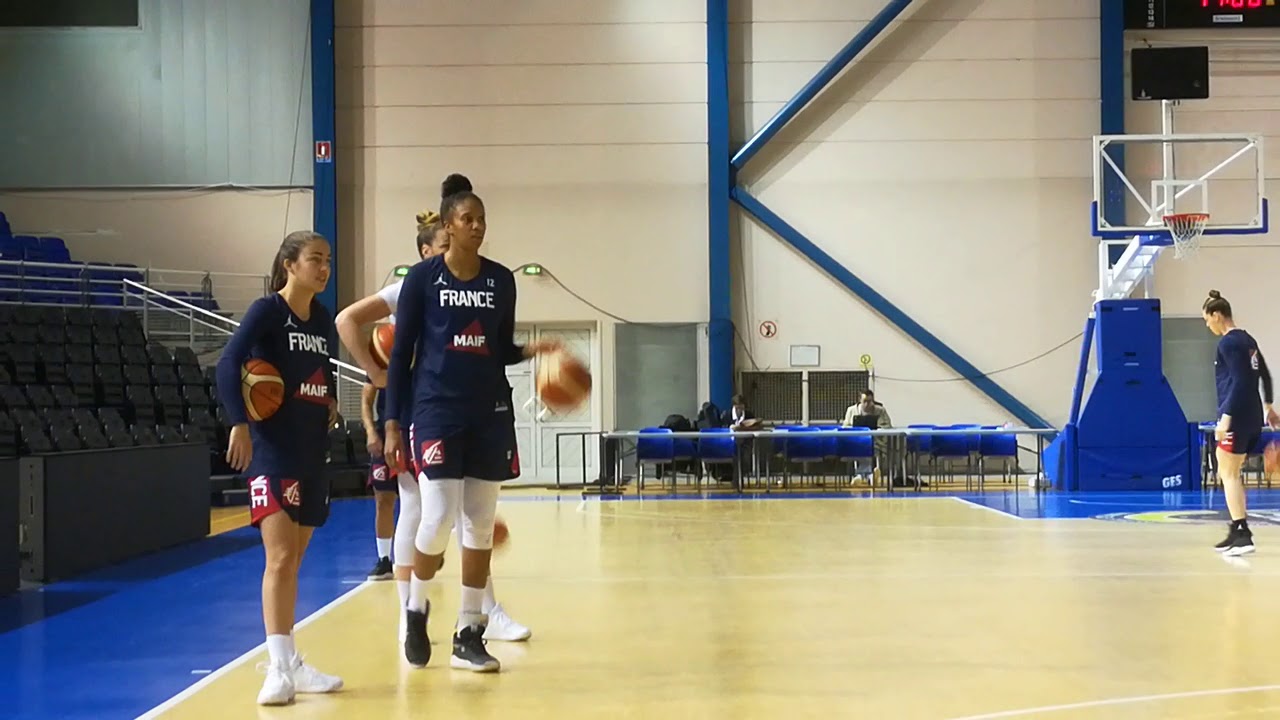 Mont de Marsan : entraînement équipe de France basket féminin