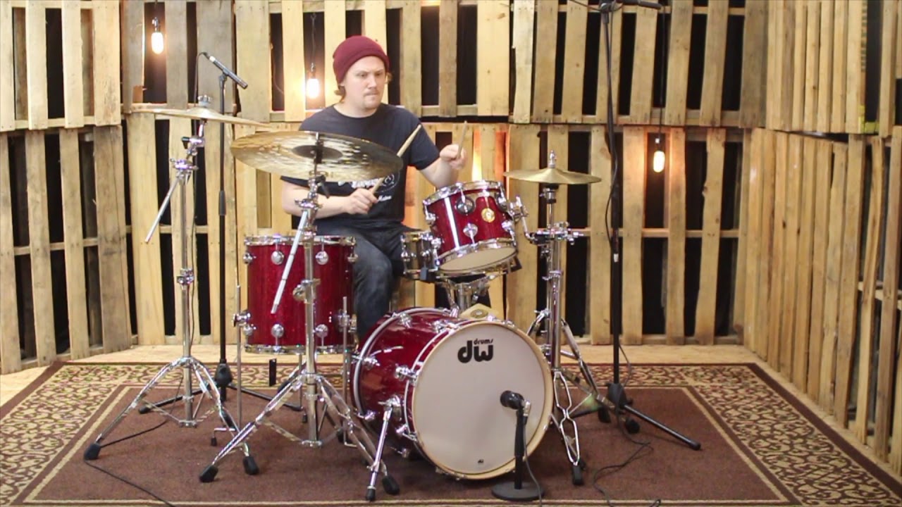 DW Jazz Series Ruby Glass Drum Set - 18,10,14 - SO#846277