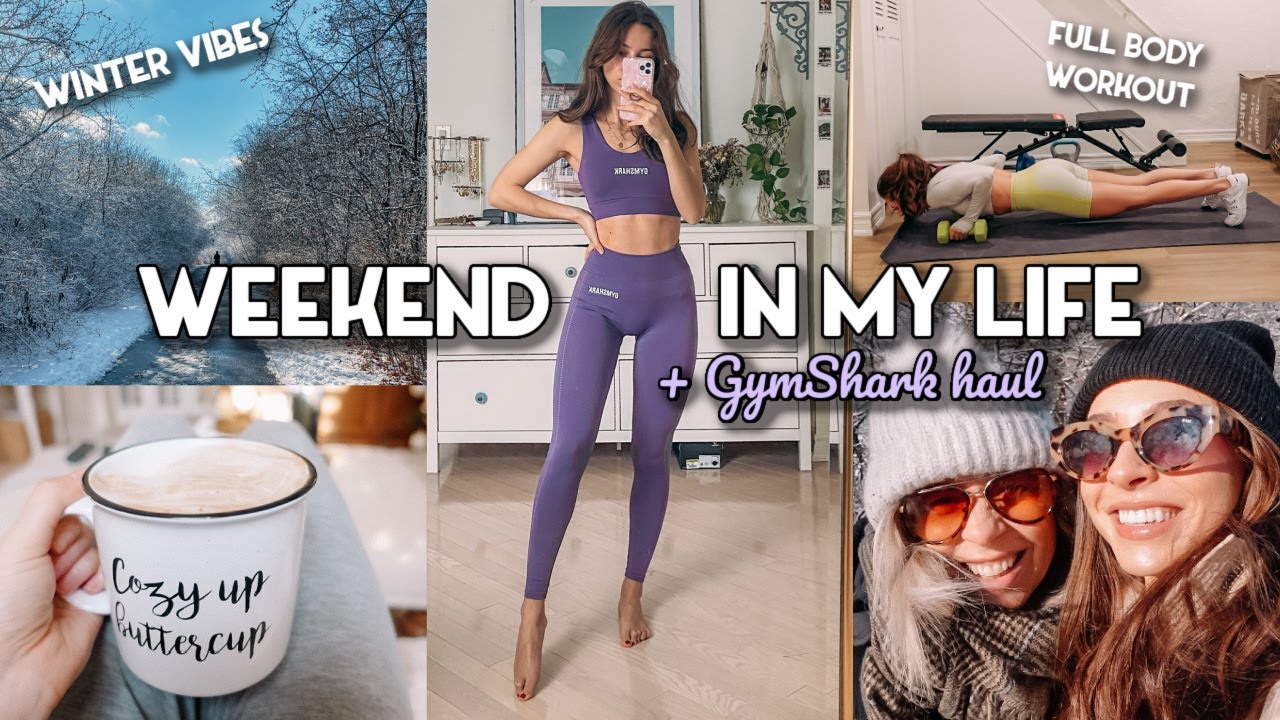 GYMSHARK TRY ON HAUL, FULL BODY WORKOUT | Spend the Weekend With Me | VLOG