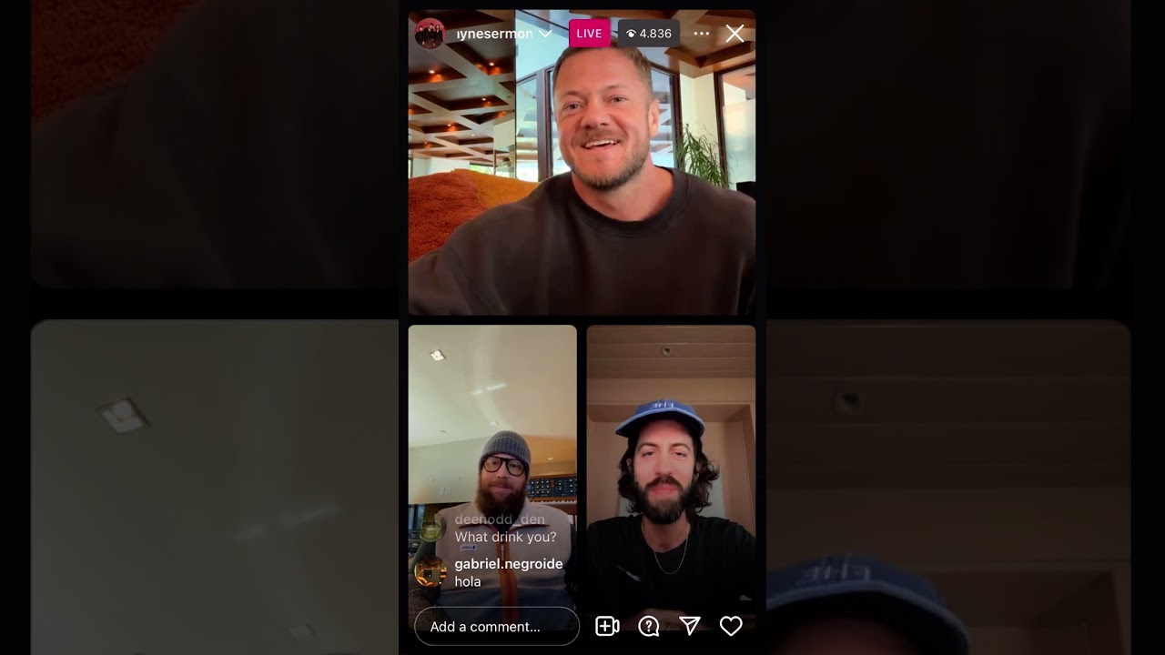 Imagine Dragons Instagram Livestream talking about reflections (21.02.25)