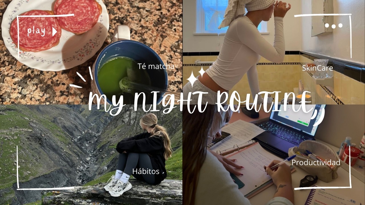 MY NIGHT ROUTINE | organización, deporte, rutina, consejos, skincare....