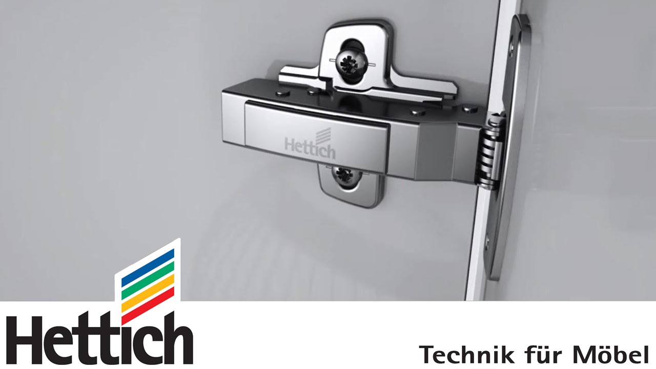 Sensys: das Designscharnier mit integrierter Dämpfung Silent System von Hettich