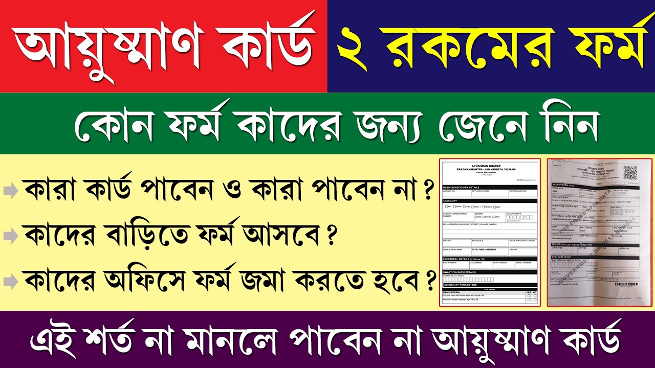 আয়ুষ্মান কার্ড পাবেন না যদি এই শর্ত না মানেন || আয়ুষ্মান কার্ড কারা পাবেন, কারা পাবেন না