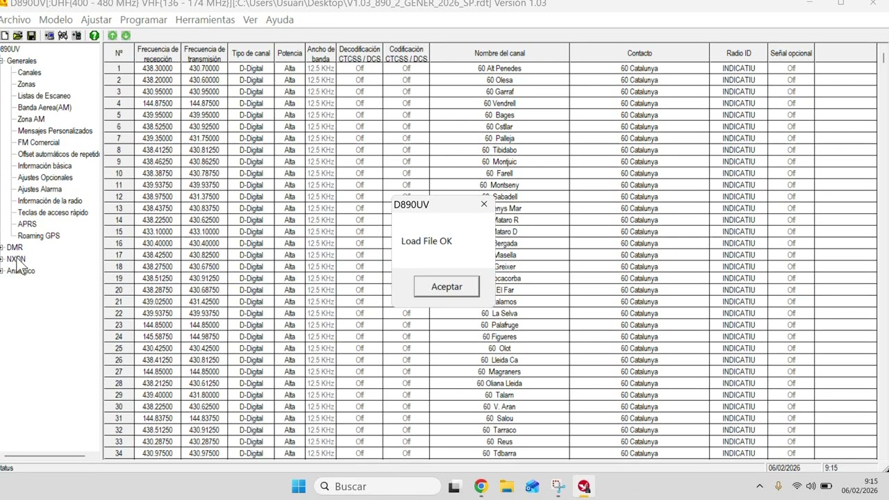 ANYTONE 890 CPS DE PROGRAMACIÓ