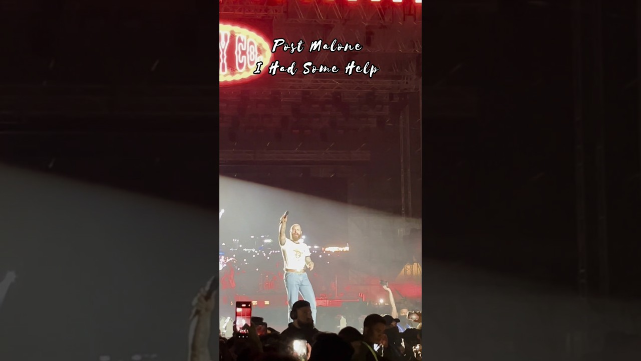 I Had Some Help ❤️ Post Malone live performance in Guwahati Assam 