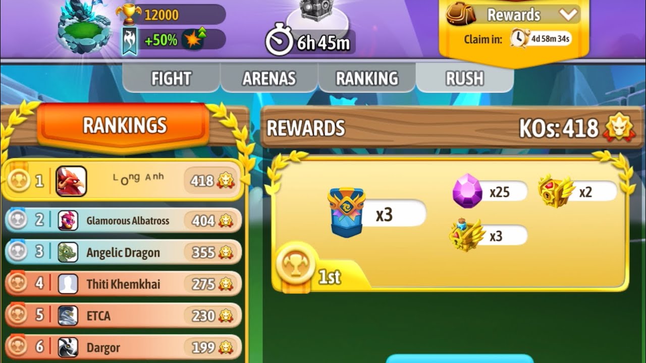 VẤT VẢ LẤY TOP 1 RUSH Ở GIÂY PHÚT CUỐI CÙNG | DRAGON CITY 