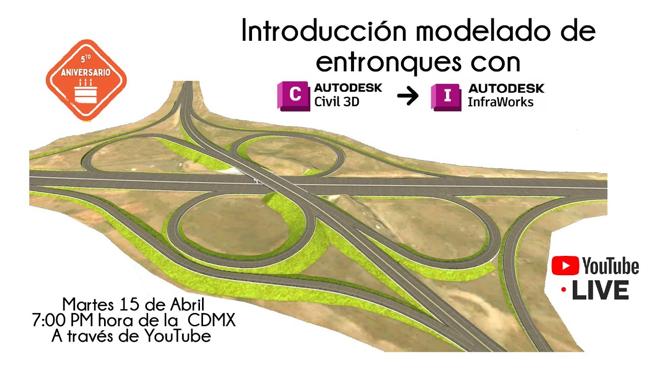 Introducción al modelado de entronques con Civil3D e Infraworks.