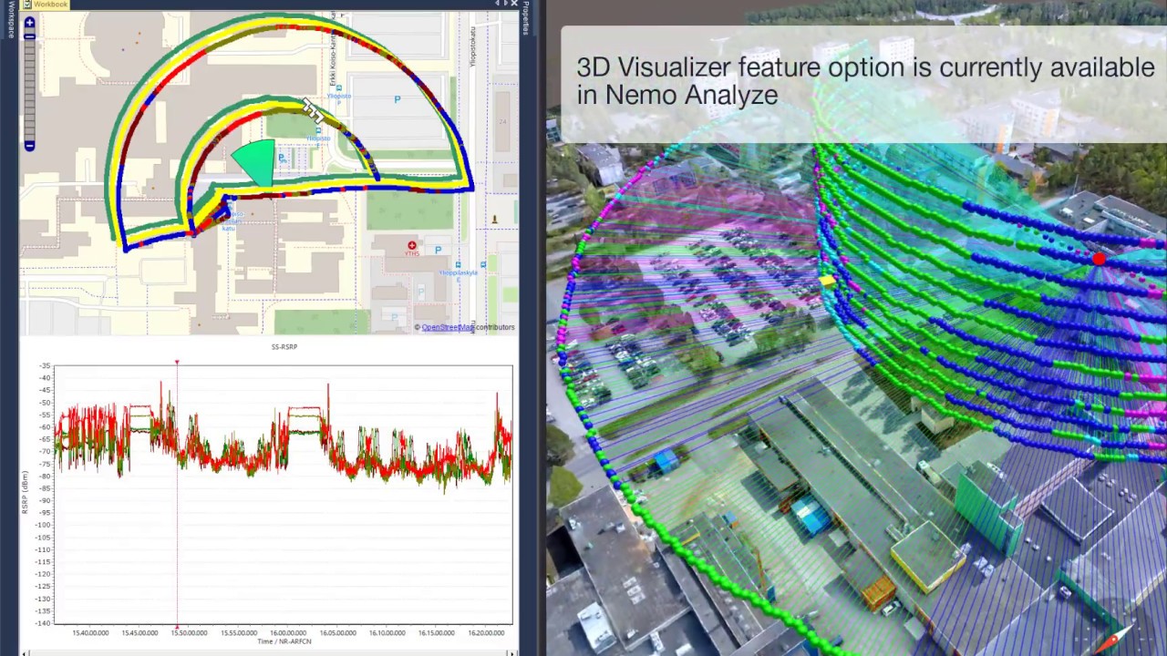 5G NR Field Measurements – Beam Footprints Visualized in 3D