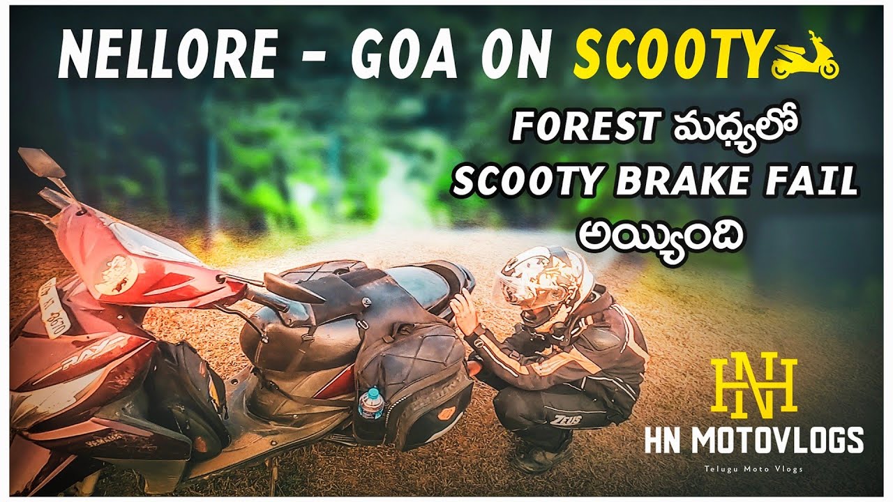 Reached GOA || Scooty Brake Fail ||  Day -2 || Chitradurga To Goa || Hn Motovlogs