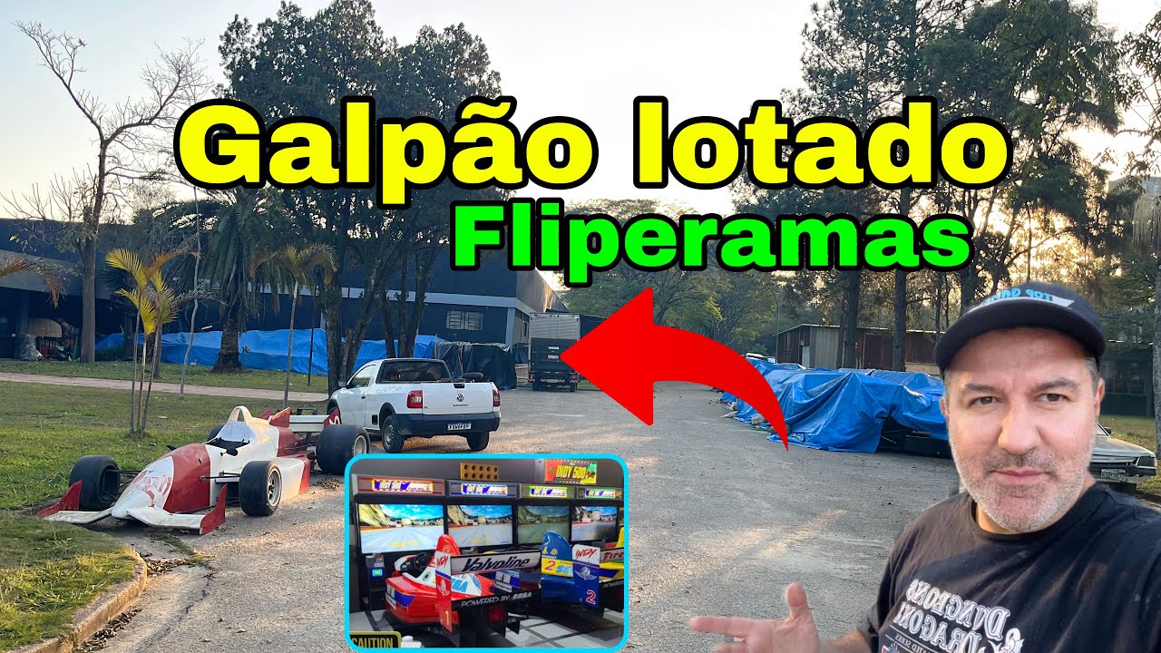 VISITEI UM GALPÃO DE FLIPERAMAS SECRETO em SP