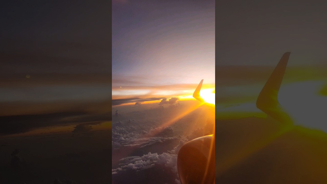 Captured an Amazing and Unique Sunrise from Singapore to Bengaluru flight #sunrise #photos #flight