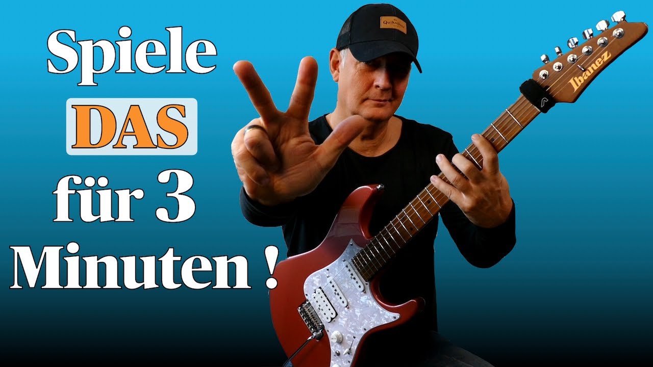 Spiele dieses Riff für 3 Minuten und warte was passiert