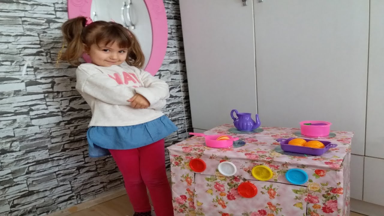 KARTON KUTUDAN OCAK VE FIRIN YAPTIK/KİTCHEN TOYS/OYUNCAK MUTFAK #oyuncakmutfak #funnykid