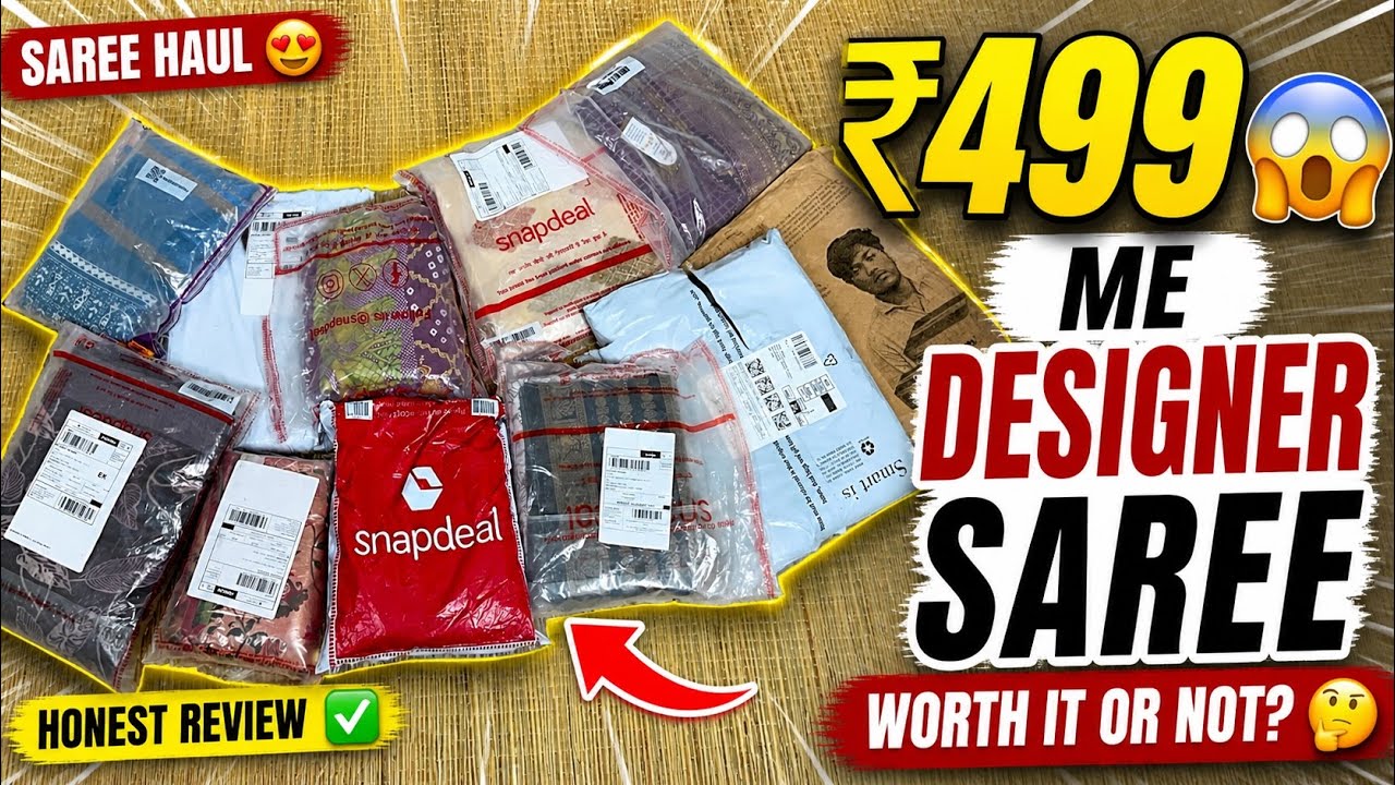 Покупка сари на Snapdeal в 2026 году 😍 | Дизайнерские сари по цене до 499 рупий | Честный отзыв +...