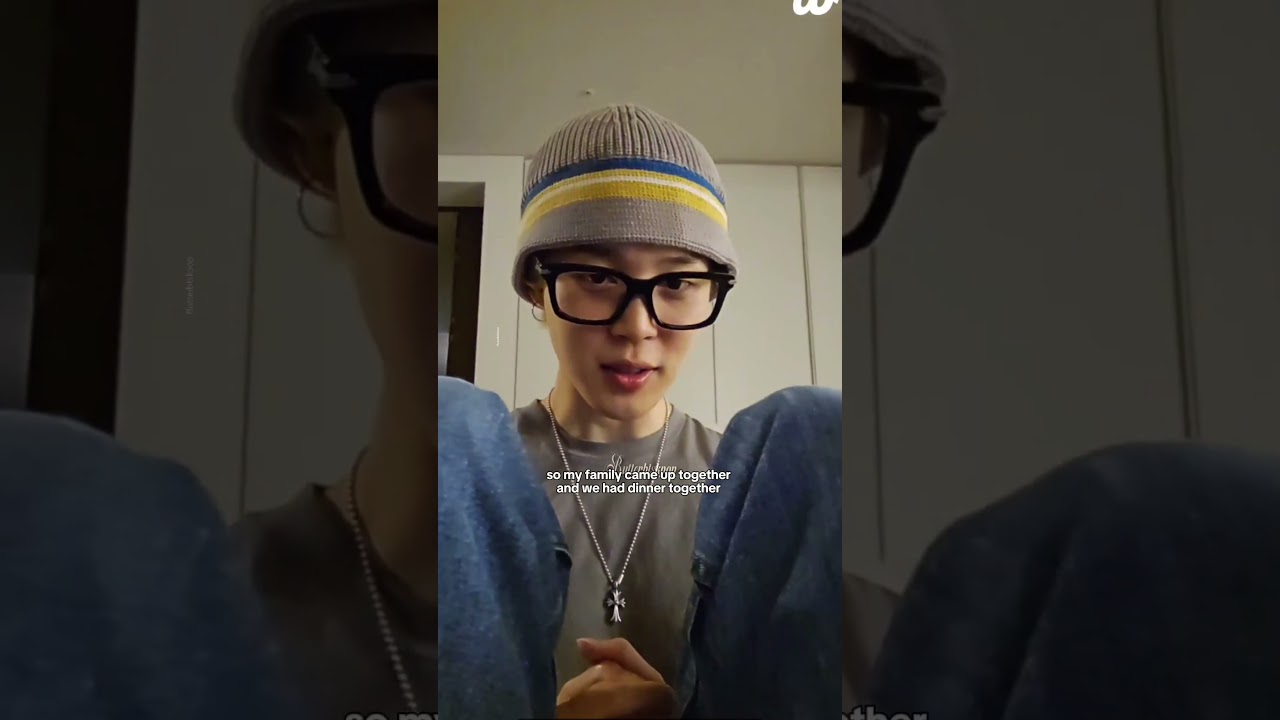 Jimin's father gave him pocket money and he's thankful 💜