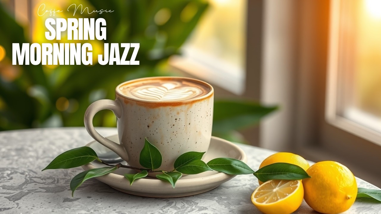 Relaxing Spring Coffee Shop Jazz ☕ Smooth Bossa Nova & Gentle Jazz Vibes