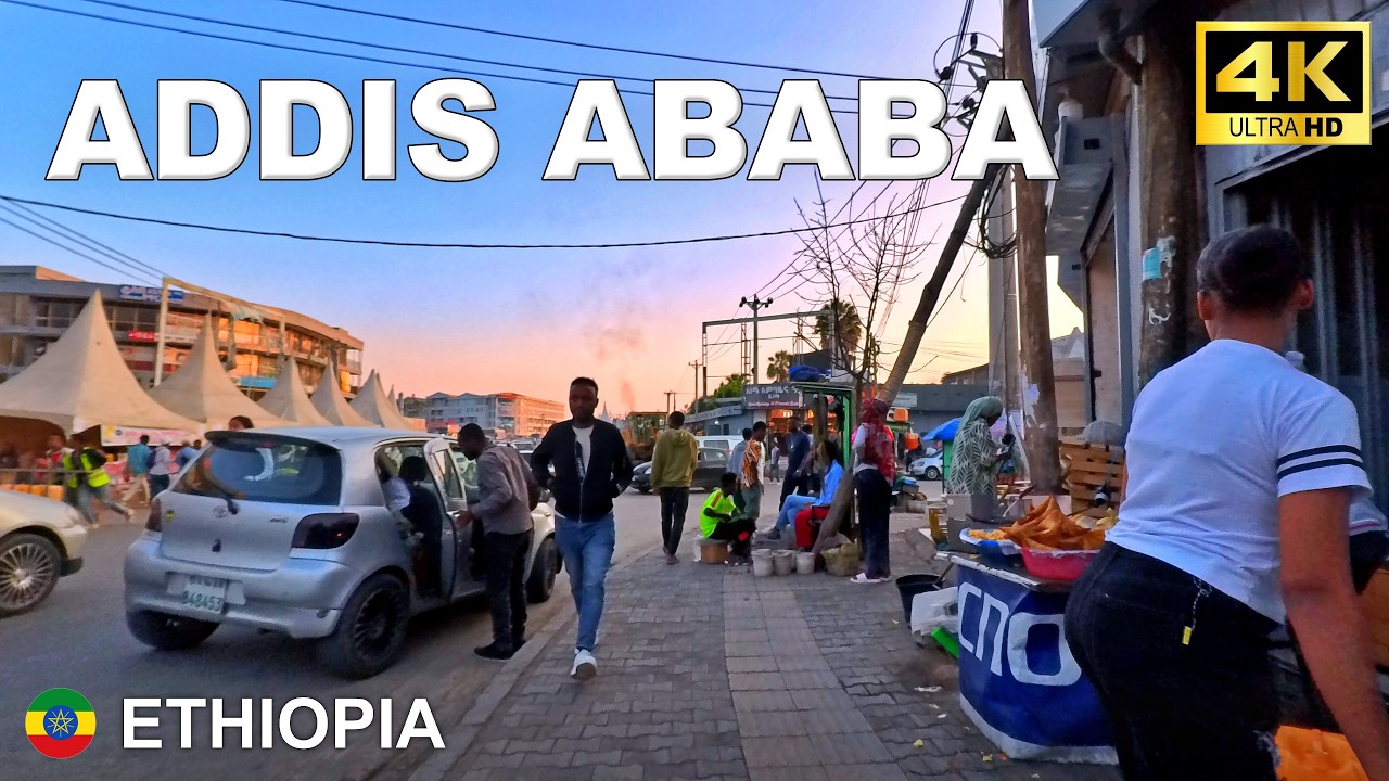 Addis Ababa – Vibrant Evening Streets | Ethiopia 🇪🇹 Nov 2025 [4K HDR]