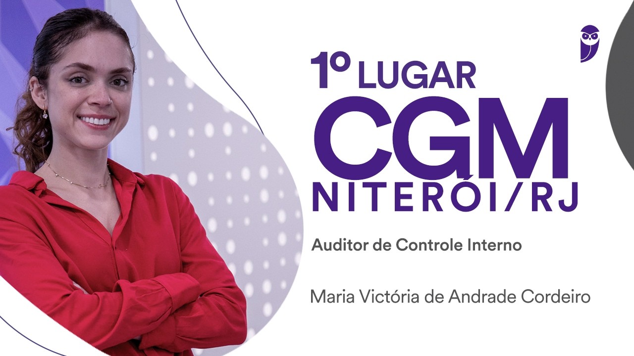 Baile dos Primeiros: Maria Victória, 1º lugar para Auditor de Controle Interno na CGM Niterói