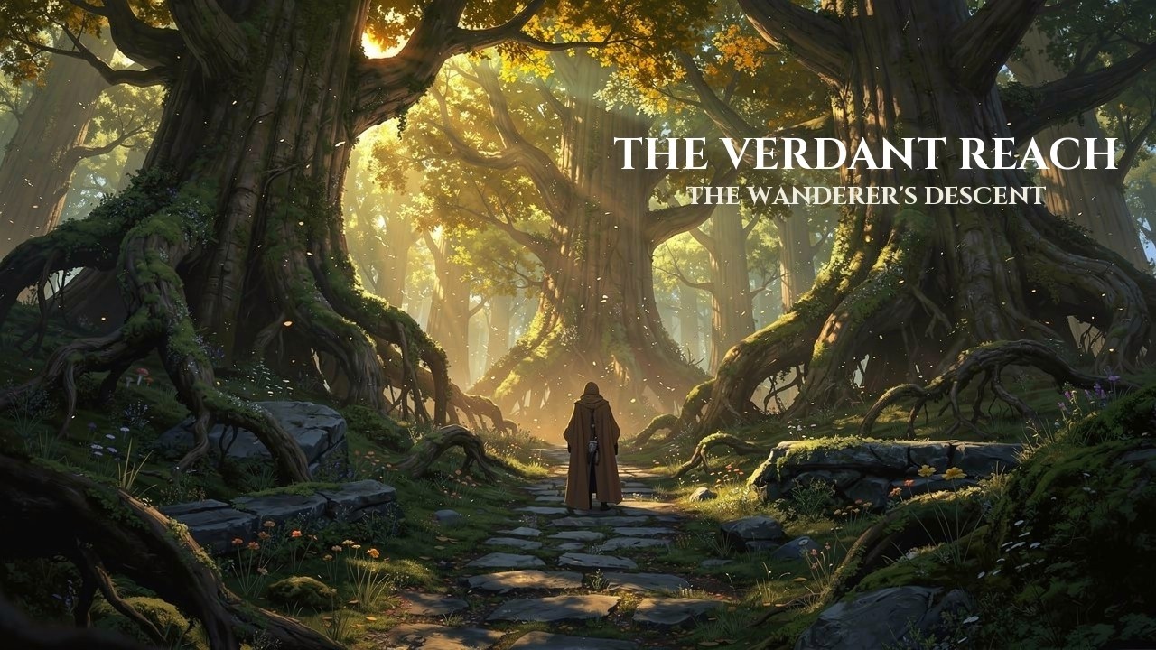 The Verdant Reach | Ancient Forest Ambience for Focus, Study & Deep Calm | Tales From Crystalshire