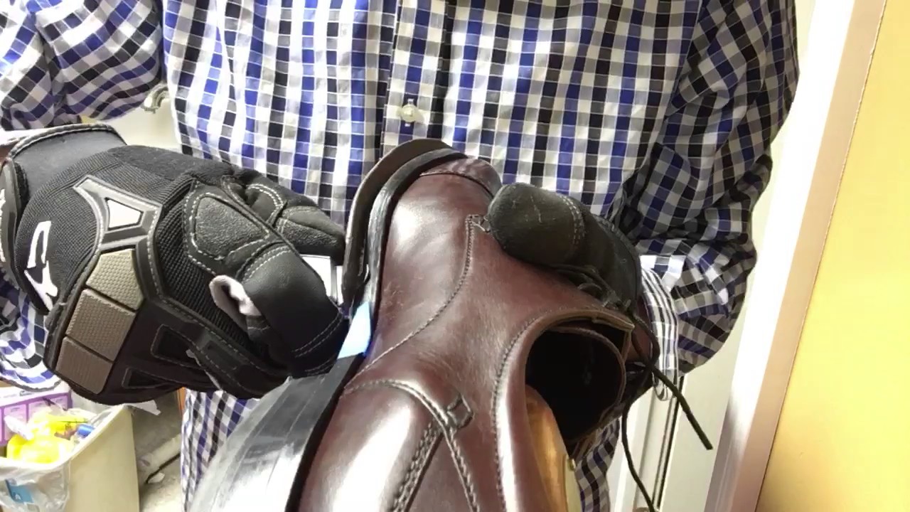 How to apply protective half soles to your shoes (3 of 3)