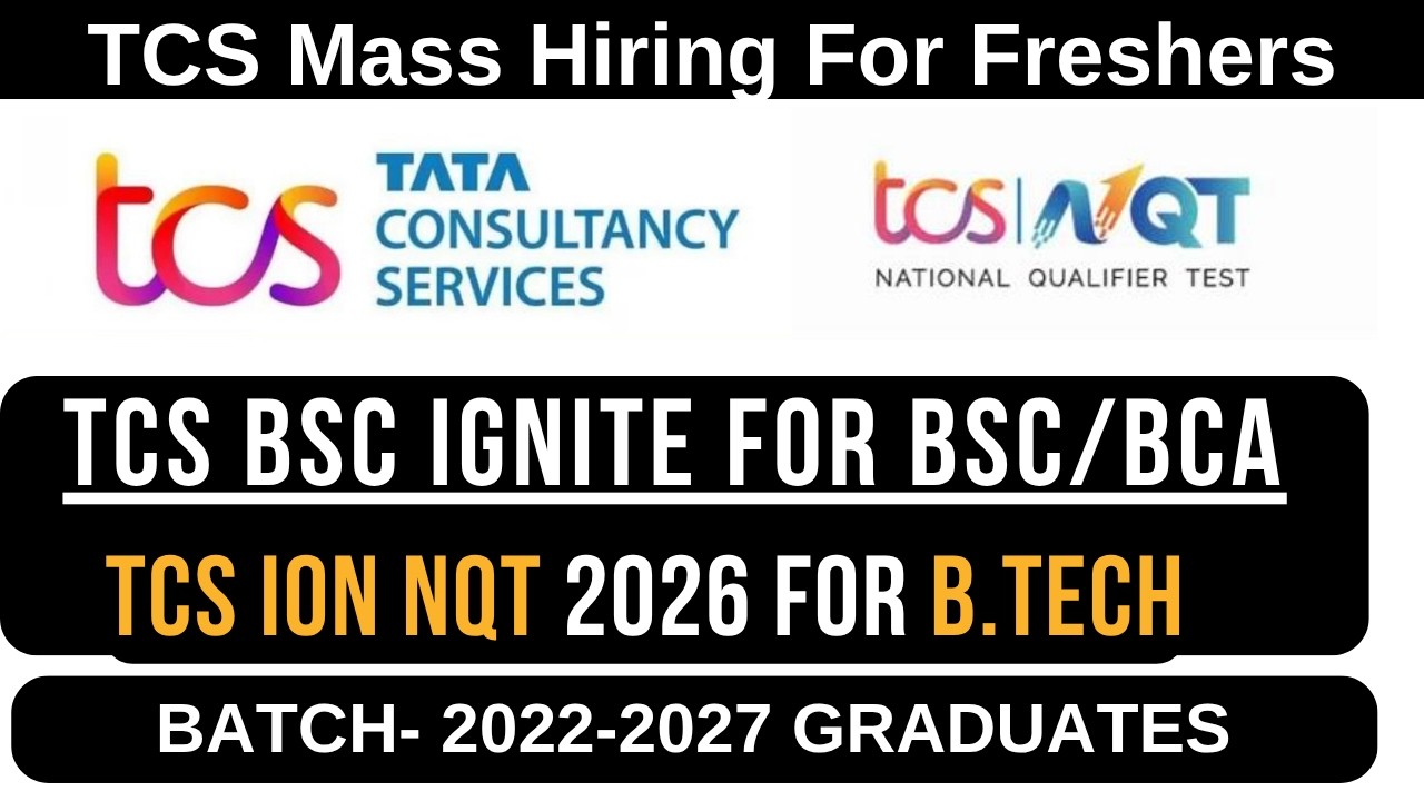 TCS NQT 2026 Registration Process | TCS Ignite Hiring | Eligibility for B.Tech, BCA & BSc