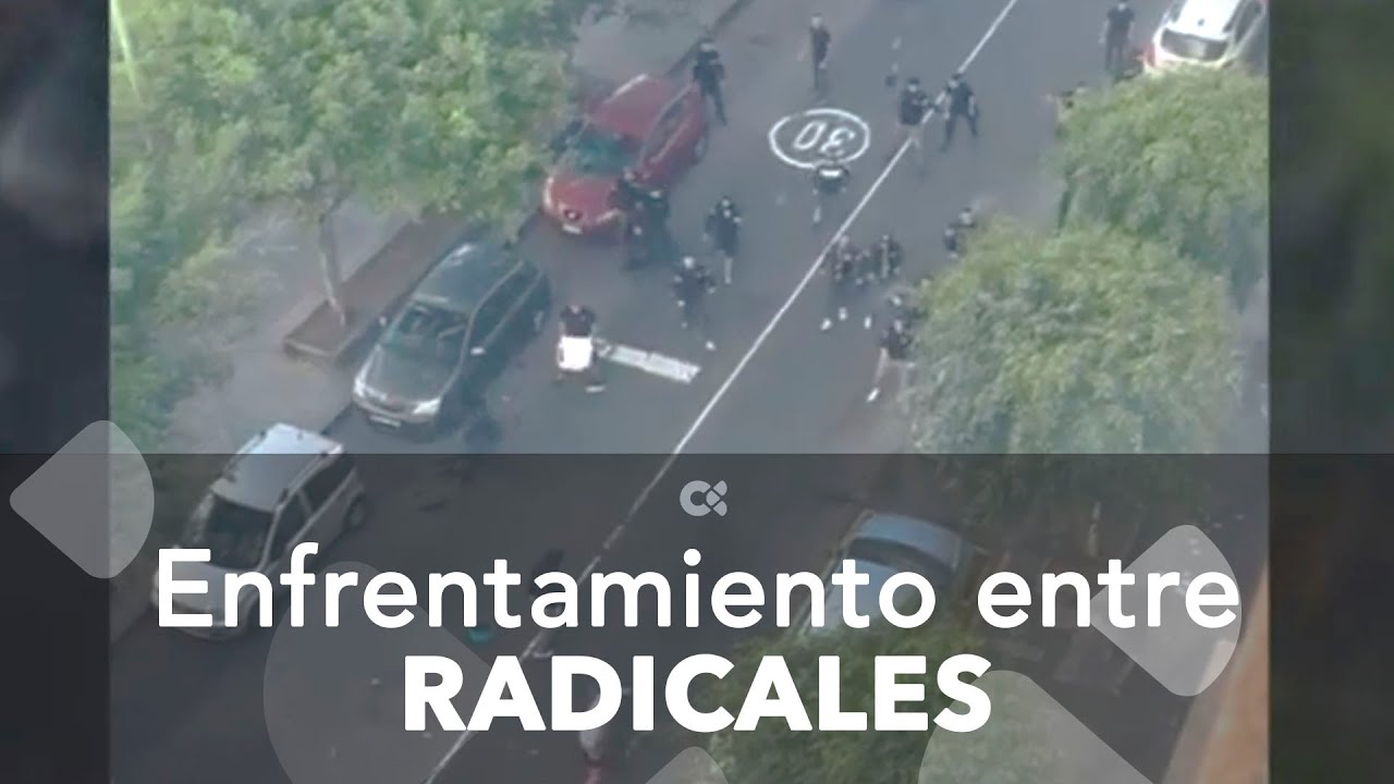Enfrentamientos entre aficionados radicales de Las Palmas Atl&eacute;tico y la RSD de Alcal&aacute;