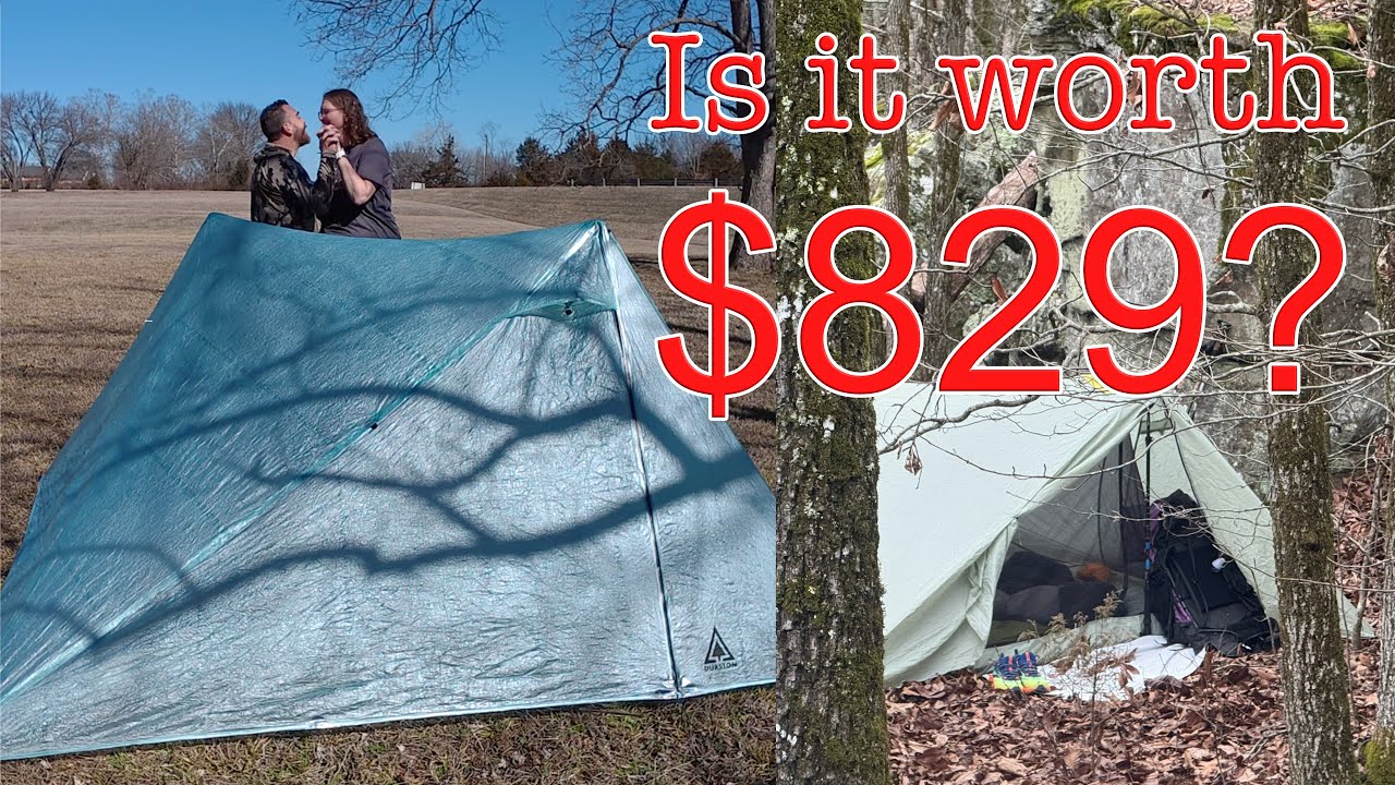 Backpacking couple reacts to DCF X-Mid first pitch!