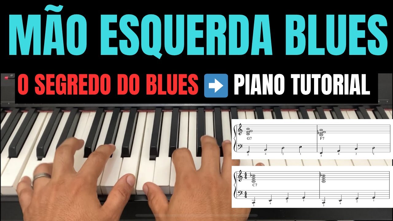 Como destravar a mão esquerda no piano e teclado #piano #pianoblues