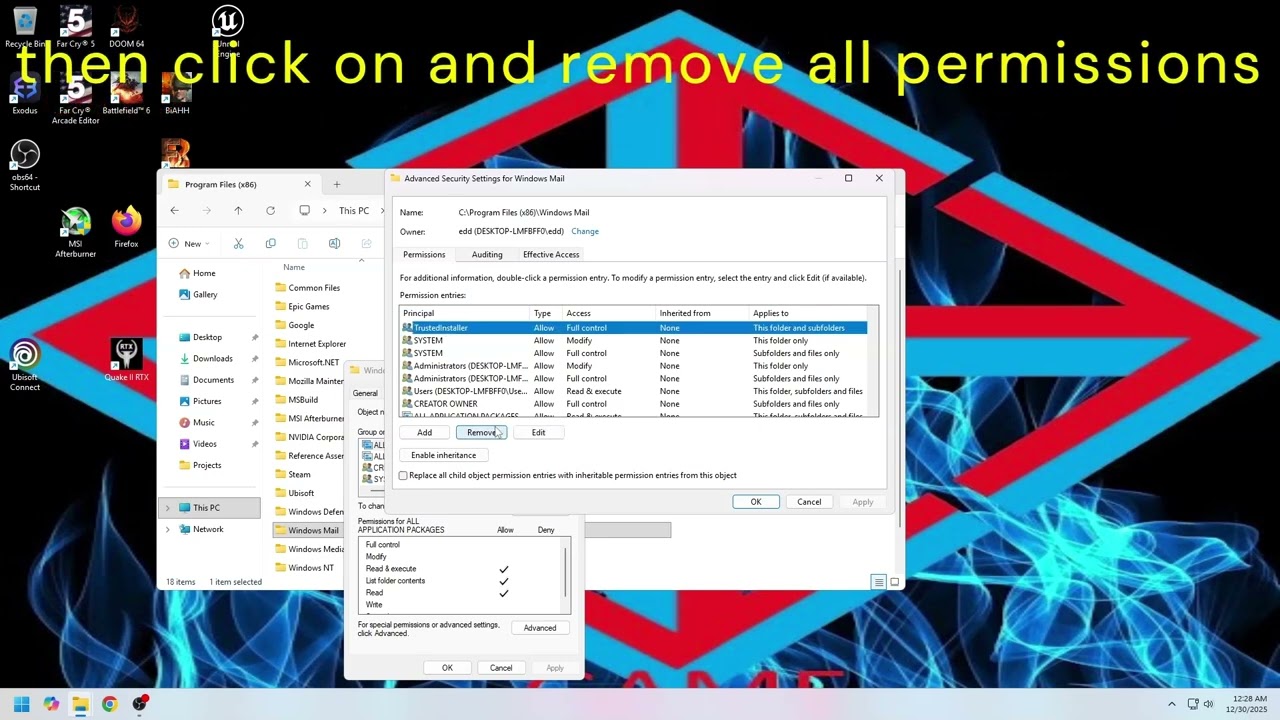 How To Delete Any File/folder In Windows Even Microsoft Edge Easily In 1 Minute