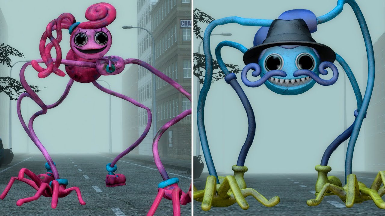 MOMMY LONG LEGS VS DADDY LONG LEGS, SURVIVING POPPY PLAYTIME MONSTERS in Garry’s Mod!