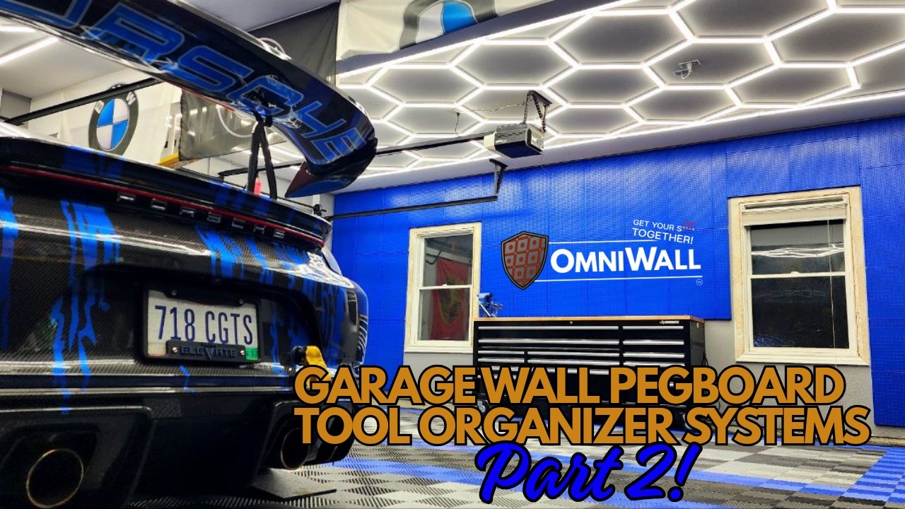 My Custom Garage Build Omniwalls Pegboard System. Absolutely huge!
