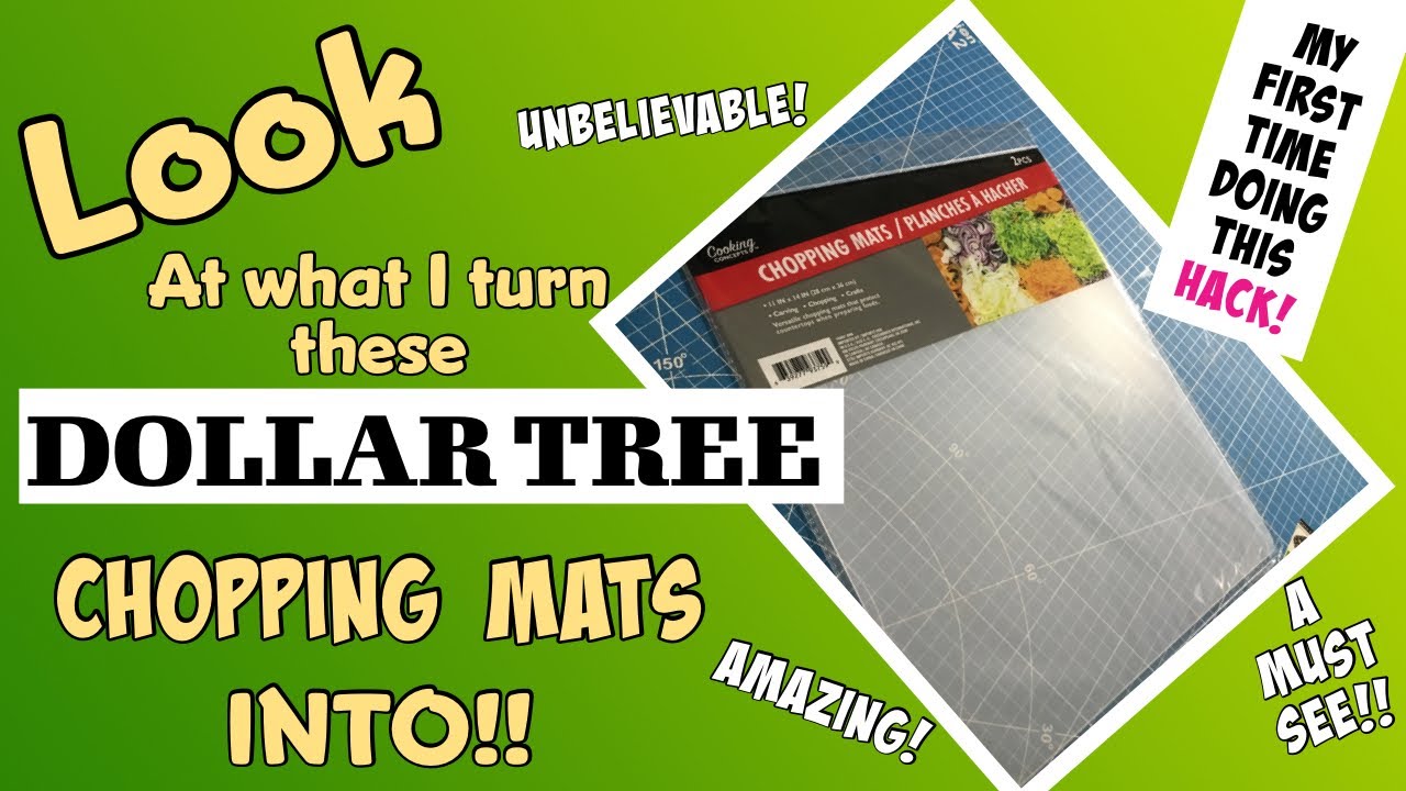 Dollar Tree Hack! LOOK at what I do with these cheapo chopping mats! HACK!