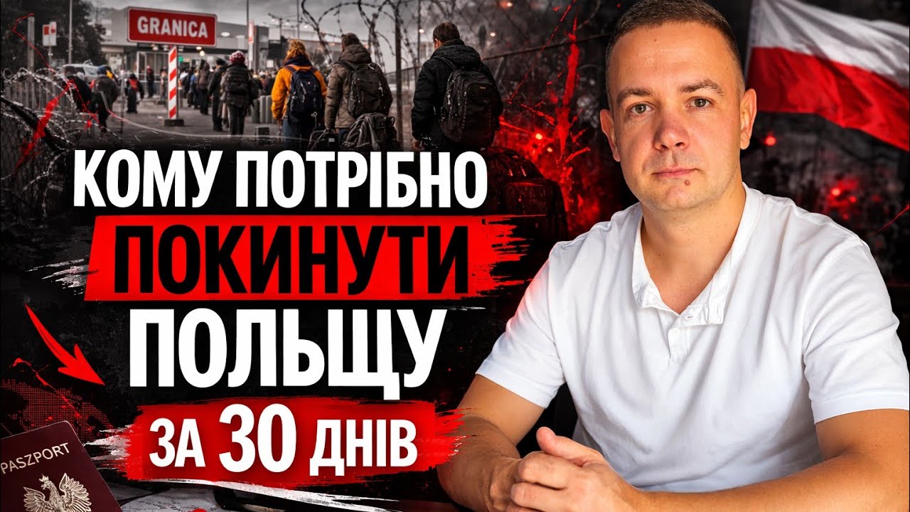 Кому потрібно ПОКИНУТИ Польщу за 30 днів!? Чи дають статус укр після 4.03.2026