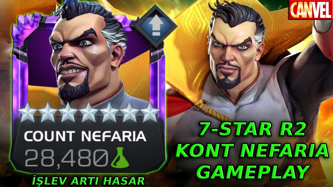 7-STAR R2 KONT NEFARIA GAMEPLAY | YENİ GÜÇ VE İYİLEŞME ÇARESİ VE TATMİN EDİCİ HASAR !! - MCOC