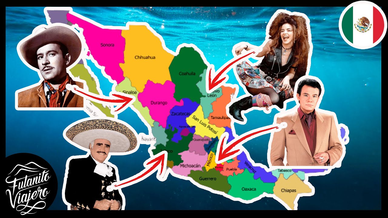 El Cantante más Famoso de Cada Estado de México (SOLO 1 X CADA ESTADO)