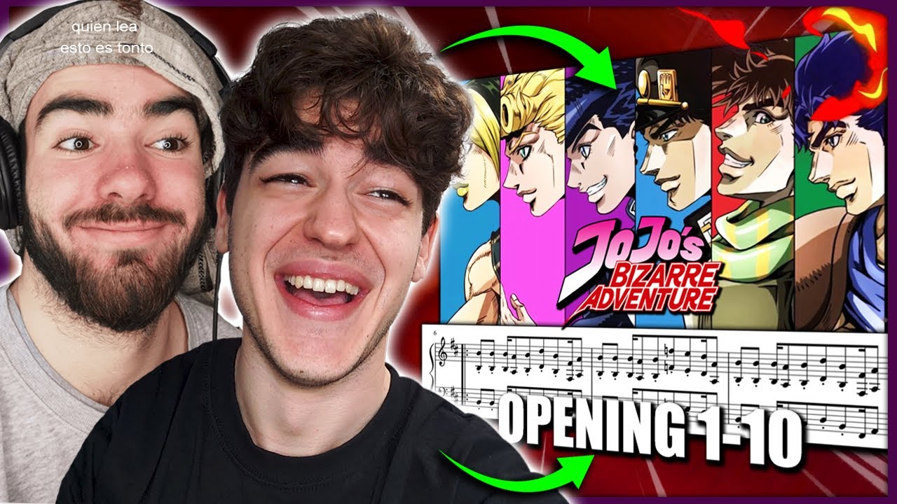 🔥 MÚSICO REACCIONA A JoJo's Bizarre Adventure Openings 1-10 (TODOS LOS OPENINGS😱)