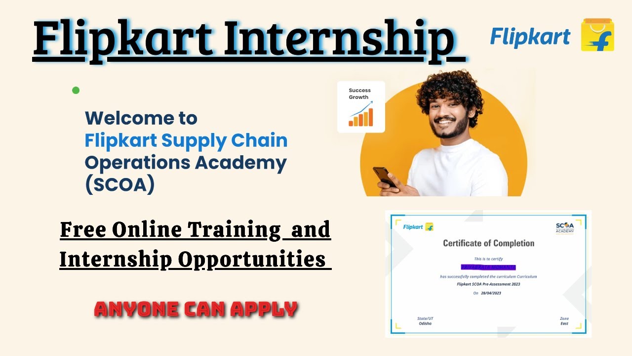 Flipkart Launched 4 Free Online Certification Training  45 Days Internship  with Training