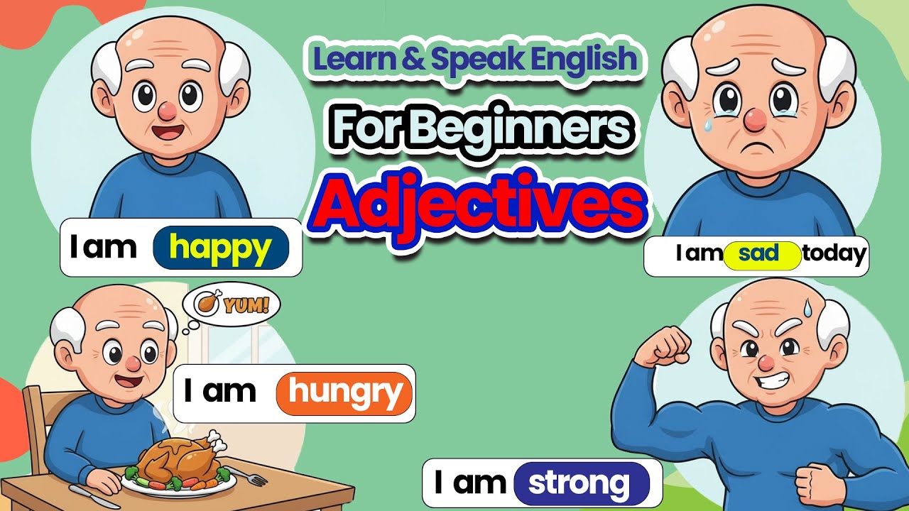 Learn and Speaking English For Fun - Adjectives For Beginners l English For Fun