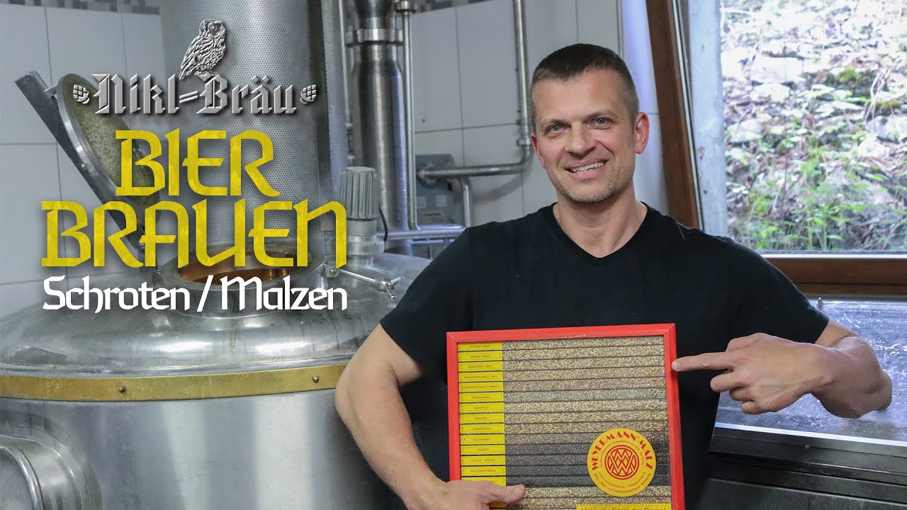 🍺BIERBRAUEN / Schroten und Malzen 👉 Nikl Bräu 🦉