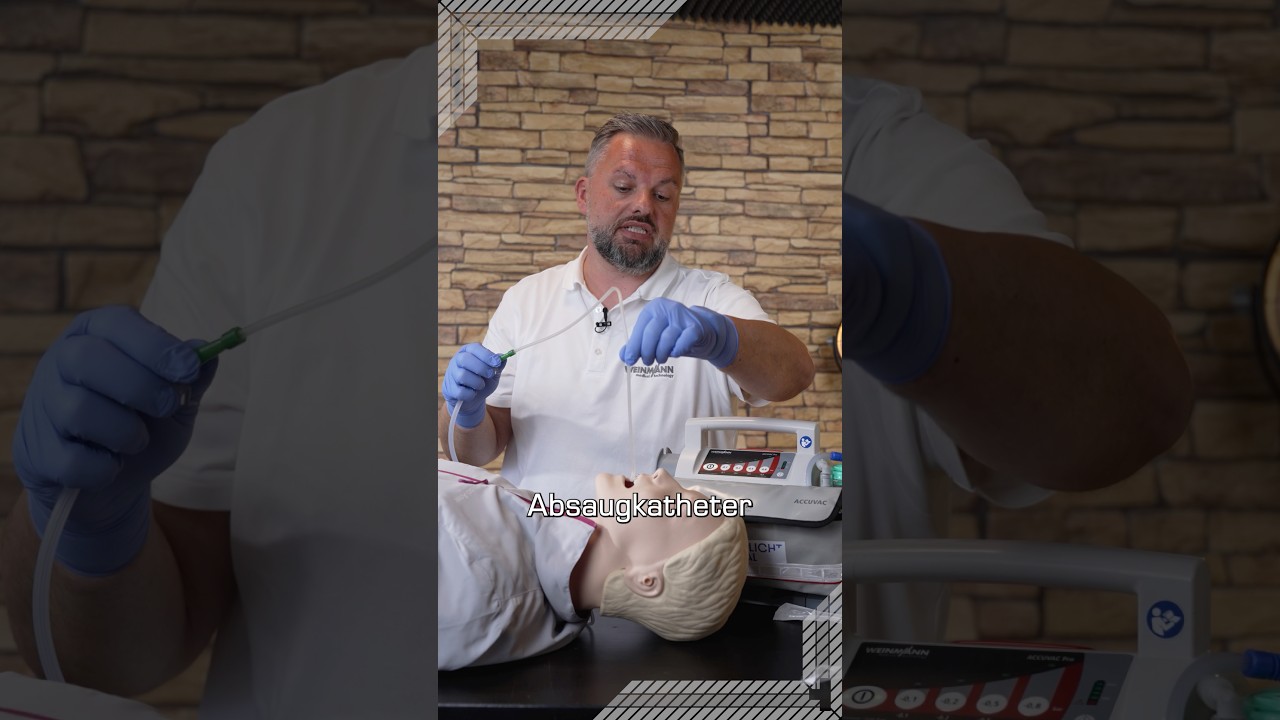 Richtig Absaugen in der Pr&auml;klinik - So verwendest Du eine ACCUVAC richtig. 🚑 #rettungsdienst