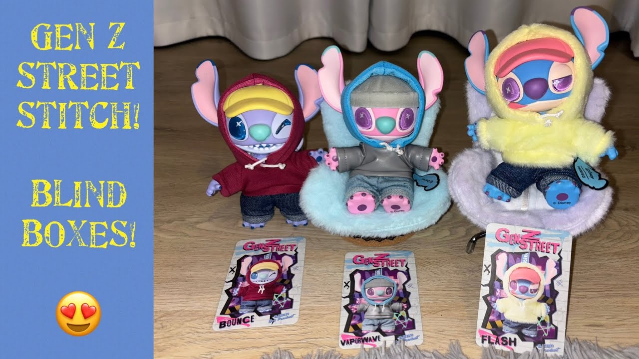 Have You Seen The New Gen Z Street Stitch Blind Box Poseable Figures By Miniso?😱 💕