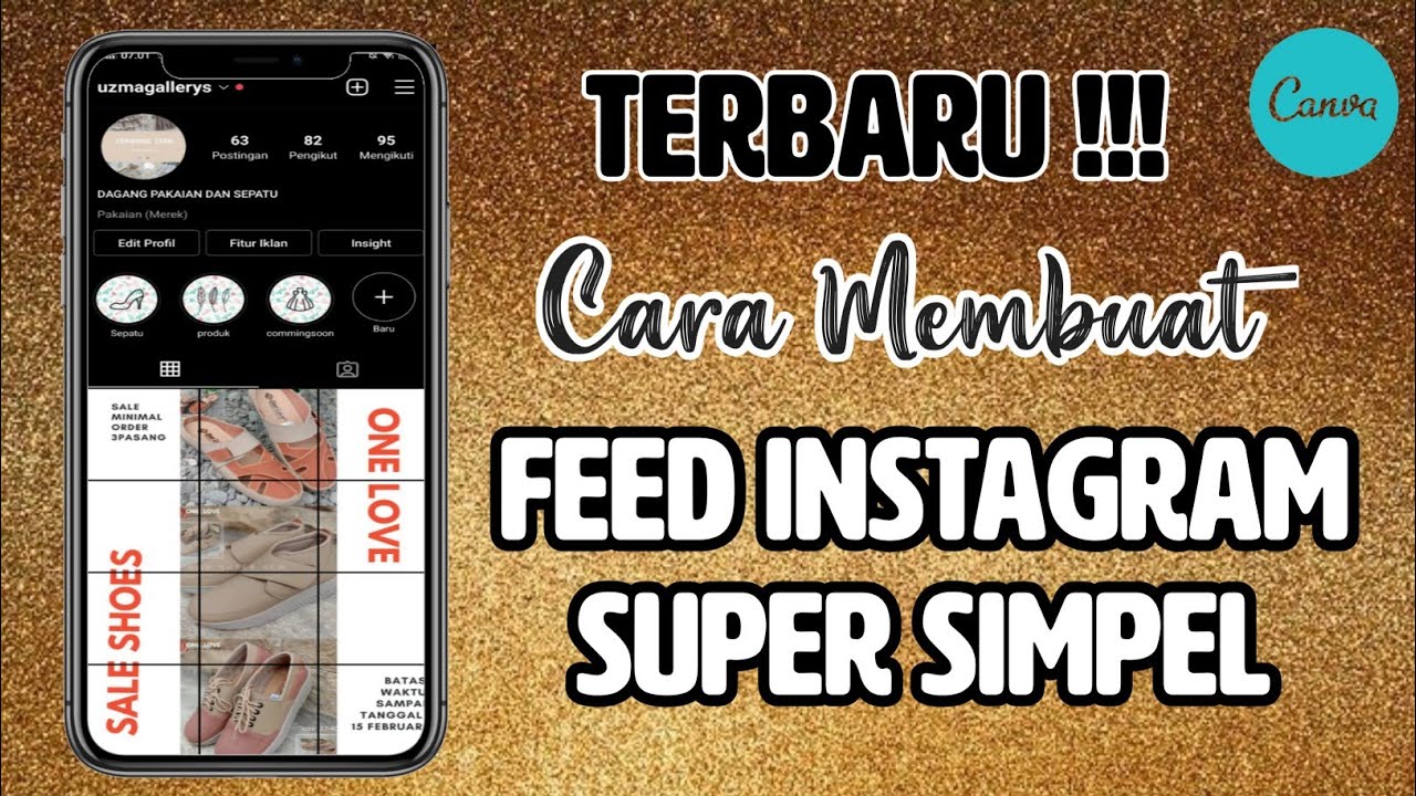 TERBARU ,Cara Membuat Feed Instagram Super Simpel di Canva ||  Cocok untuk Online shop