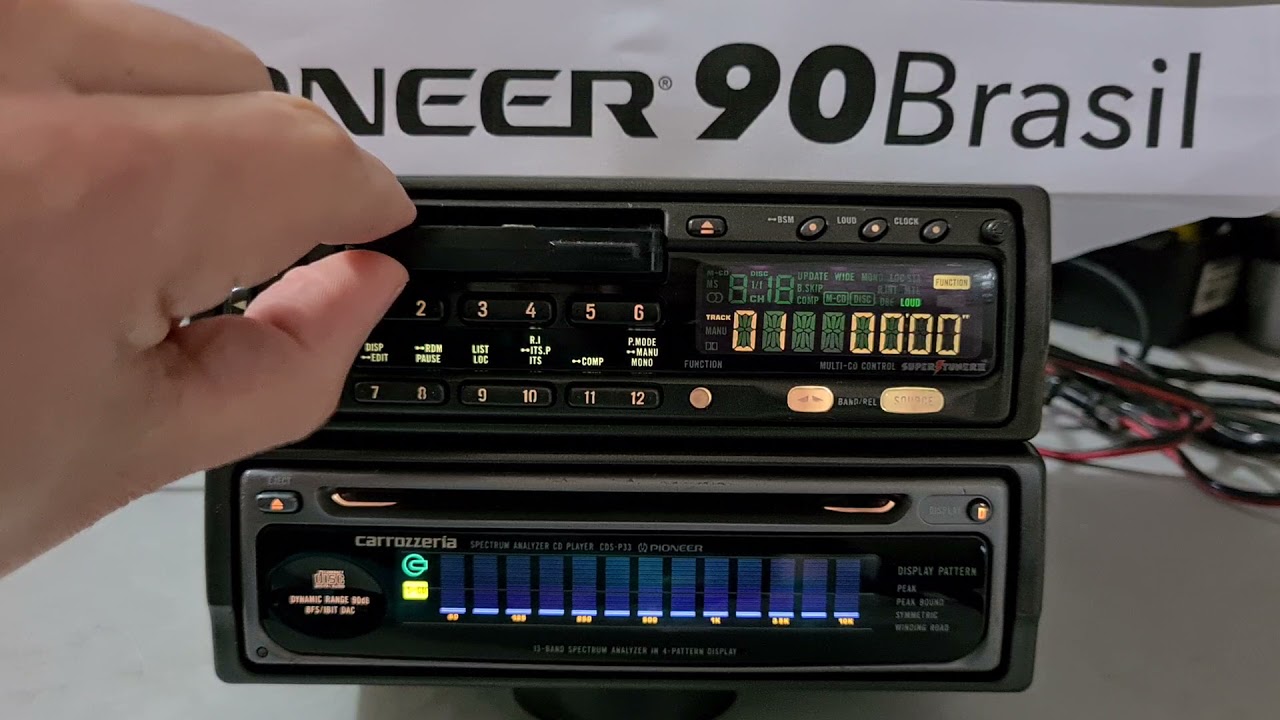 Apresentação conjunto Pioneer toca fitas KEH-P5200 e CD Player Carrozzeria CDS-P33