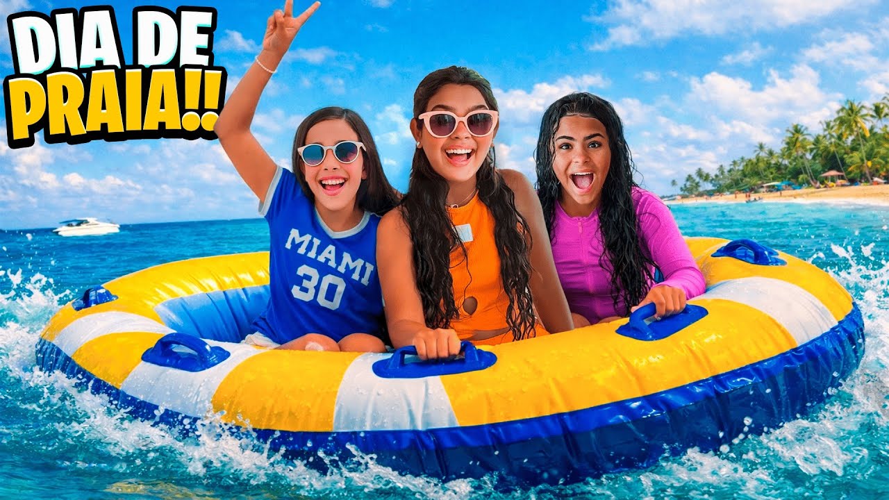 TUDO QUE ROLOU EM UM DIA DE PRAIA SEM HOTEL 5 ESTRELAS E SEM CAFÉ DA MANHÃ *será que elas gostaram ?