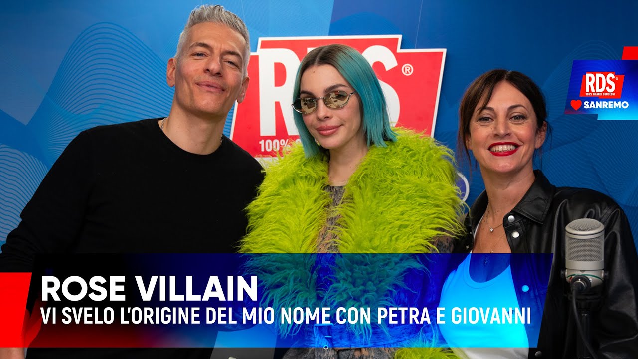Rose Villain a RDS Loves Sanremo spiega l'origine del nome
