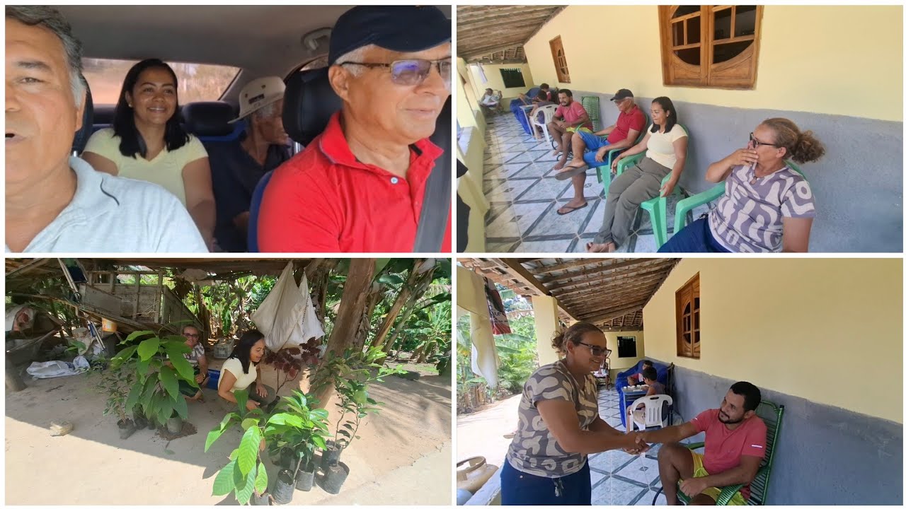 Fomos comprar muda, mas seu. Manuel Gisele, seu Zezinho. Carvina da ceia.