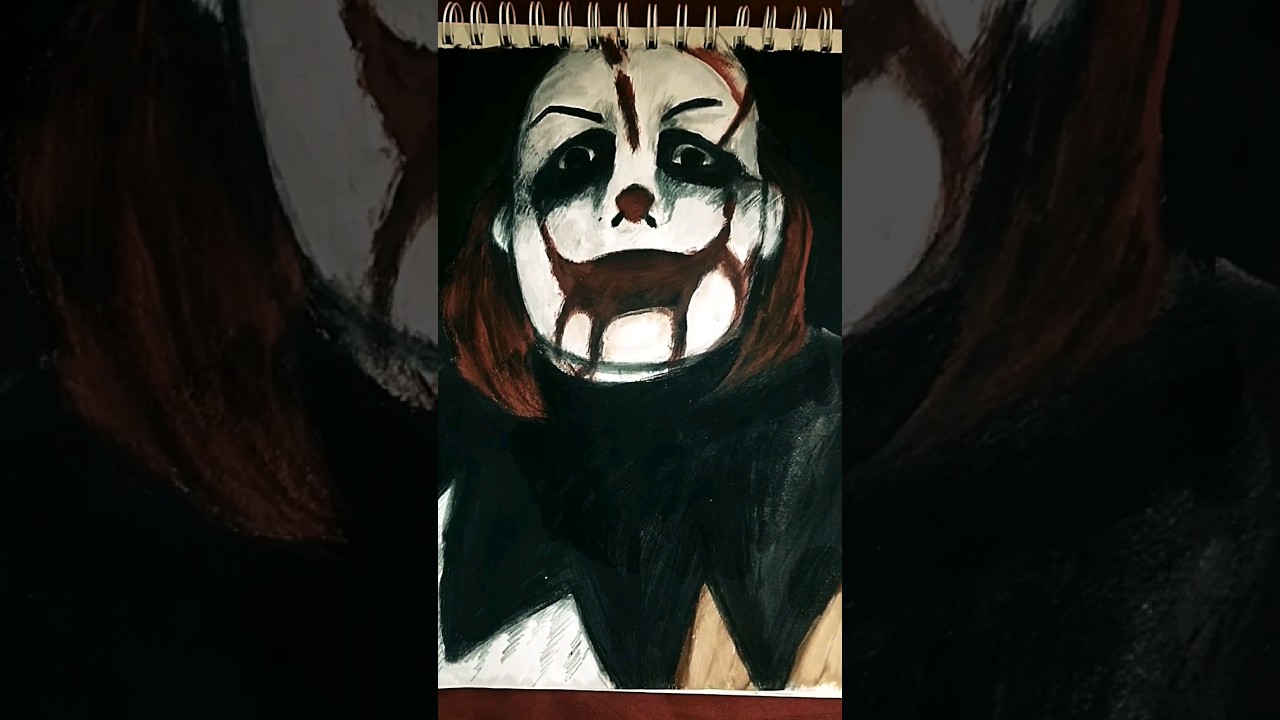 Dibujo de Azazel payaso de la Deep web #payaso  #fedevigevani