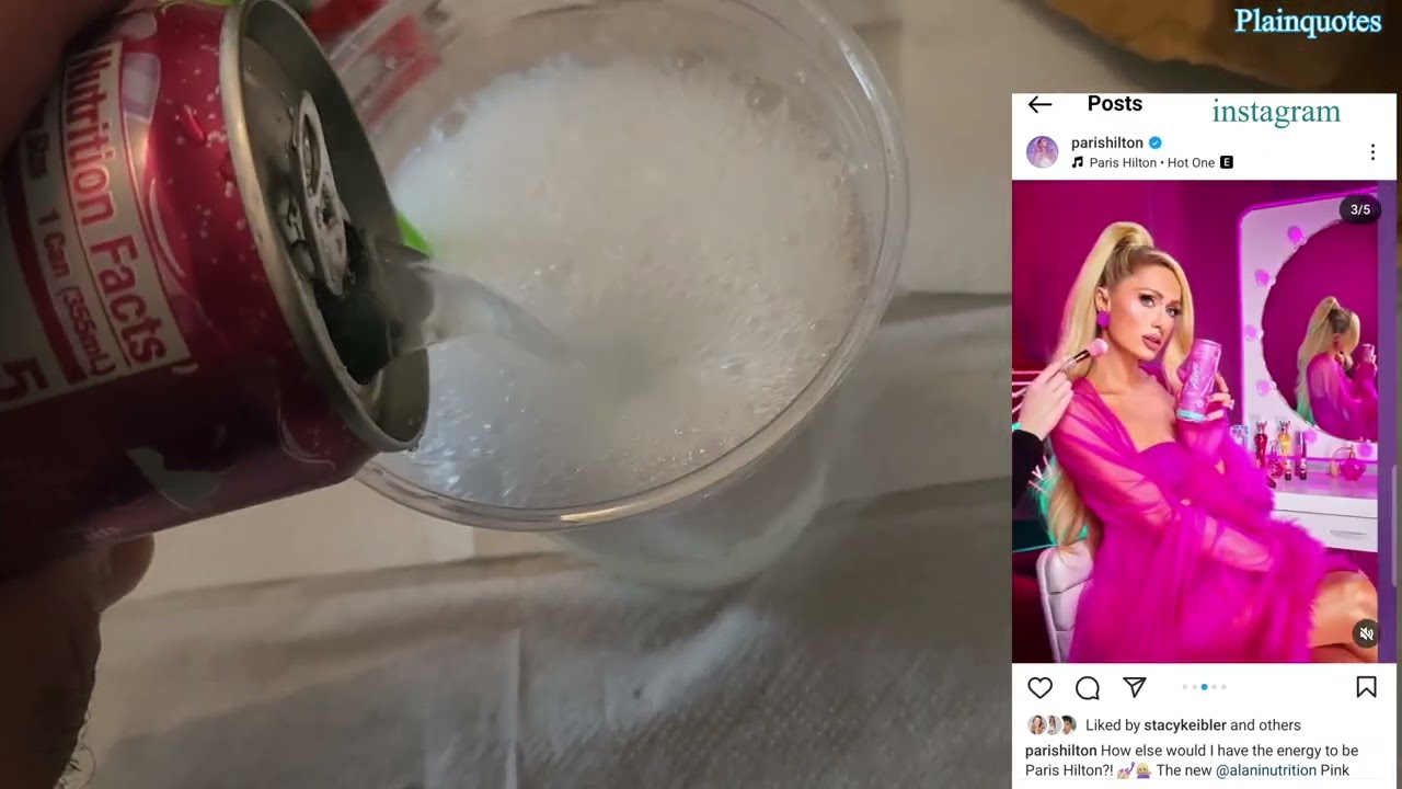 Paris Hilton PINK SLUSH Energy Drink by Alani NU