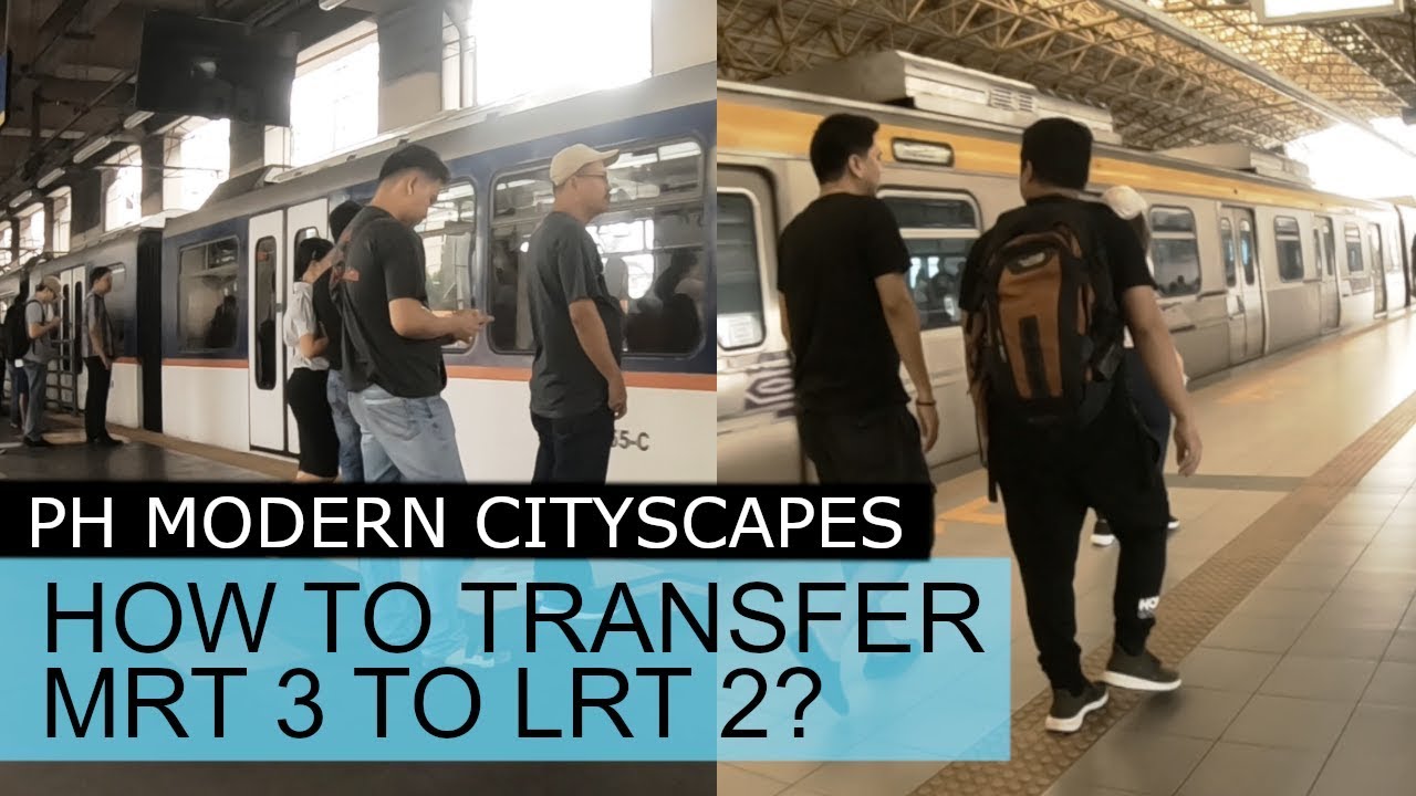 MRT 3 to LRT Line 2 Transfer Araneta Center Cubao Quezon City Philippines