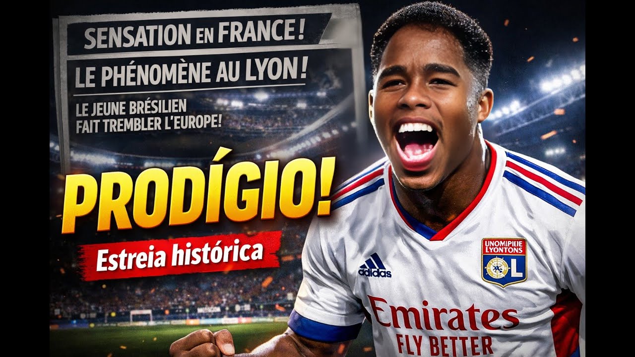 Endrick Estreia com GOL, Vira “Prodígio” na França e Impressiona o Lyon